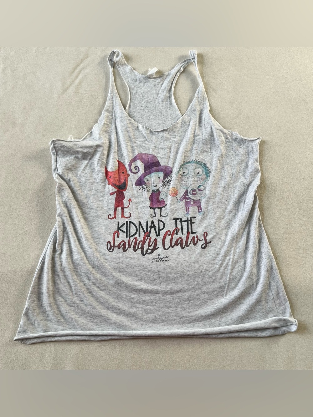 Disney Nightmare Before Christmas Halloween Graphic Racerback Tank Top XXL